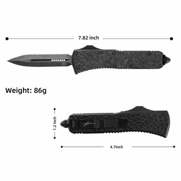 Glow Carbon Kraken OTF - Hybrid Dagger - Image 4