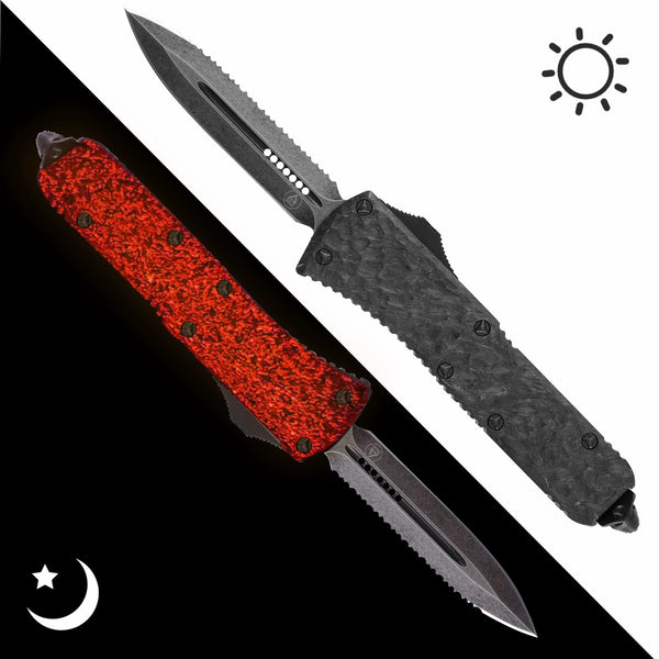 Glow Carbon Kraken OTF - Hybrid Dagger
